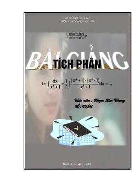 Bài giảng Tích phân